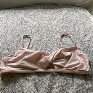 Baby pink shimmer bikini set